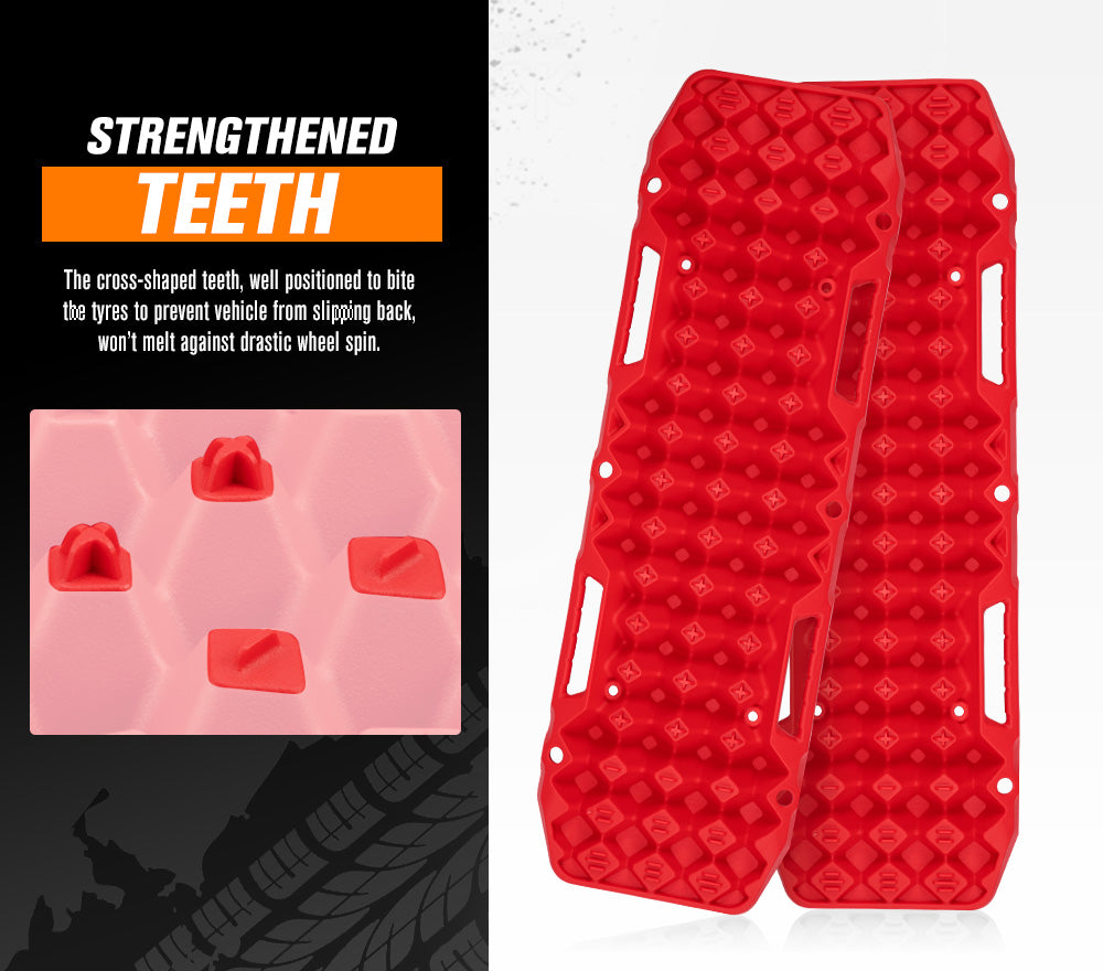 BUNKER INDUST Pair 10T Recovery Tracks - Red