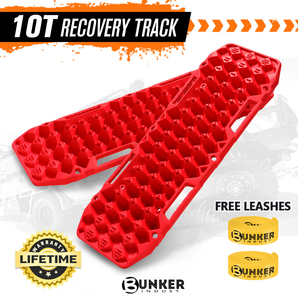 BUNKER INDUST Pair 10T Recovery Tracks - Red
