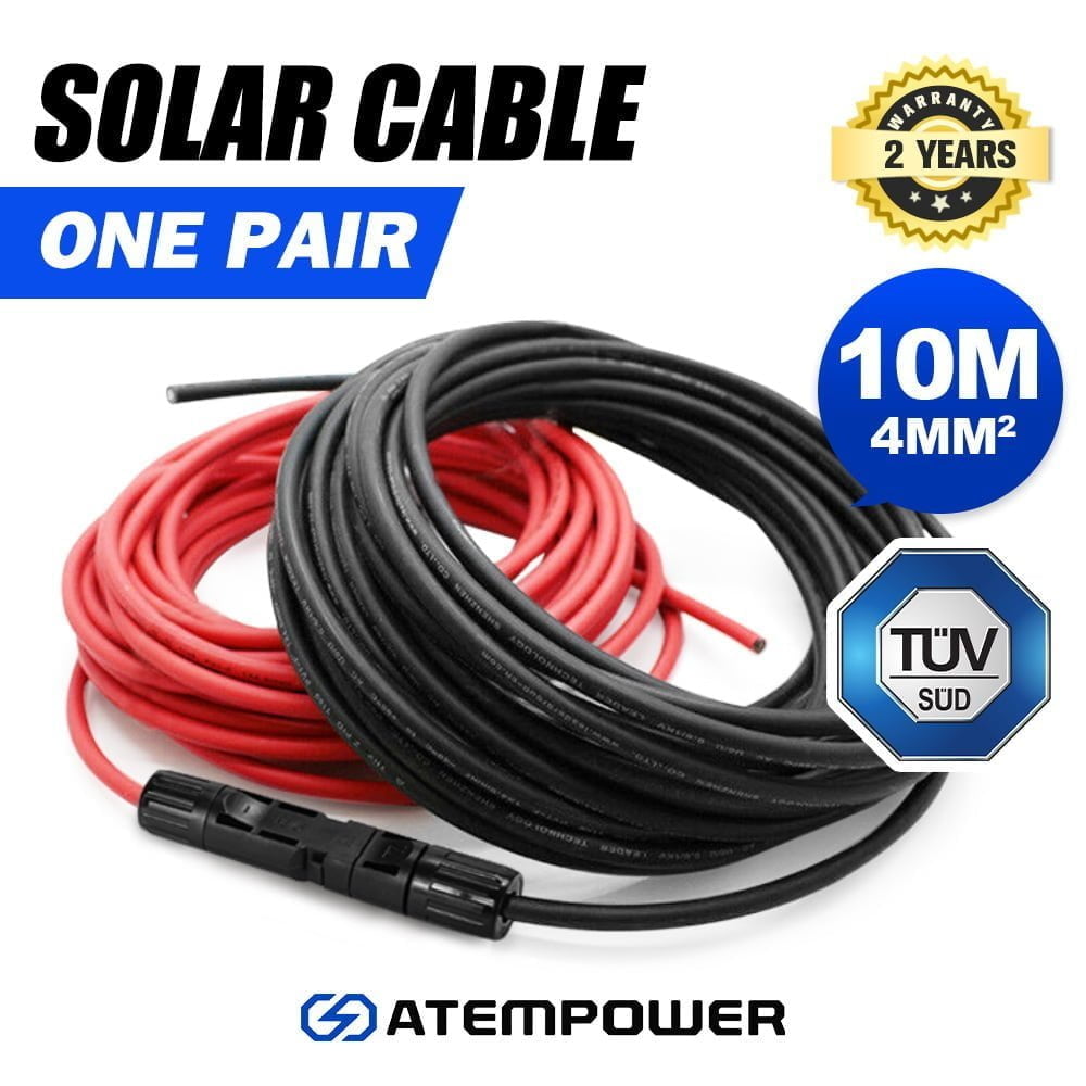 ATEM POWER 2x10M 4mm2 Extension Cable Wire Connectors