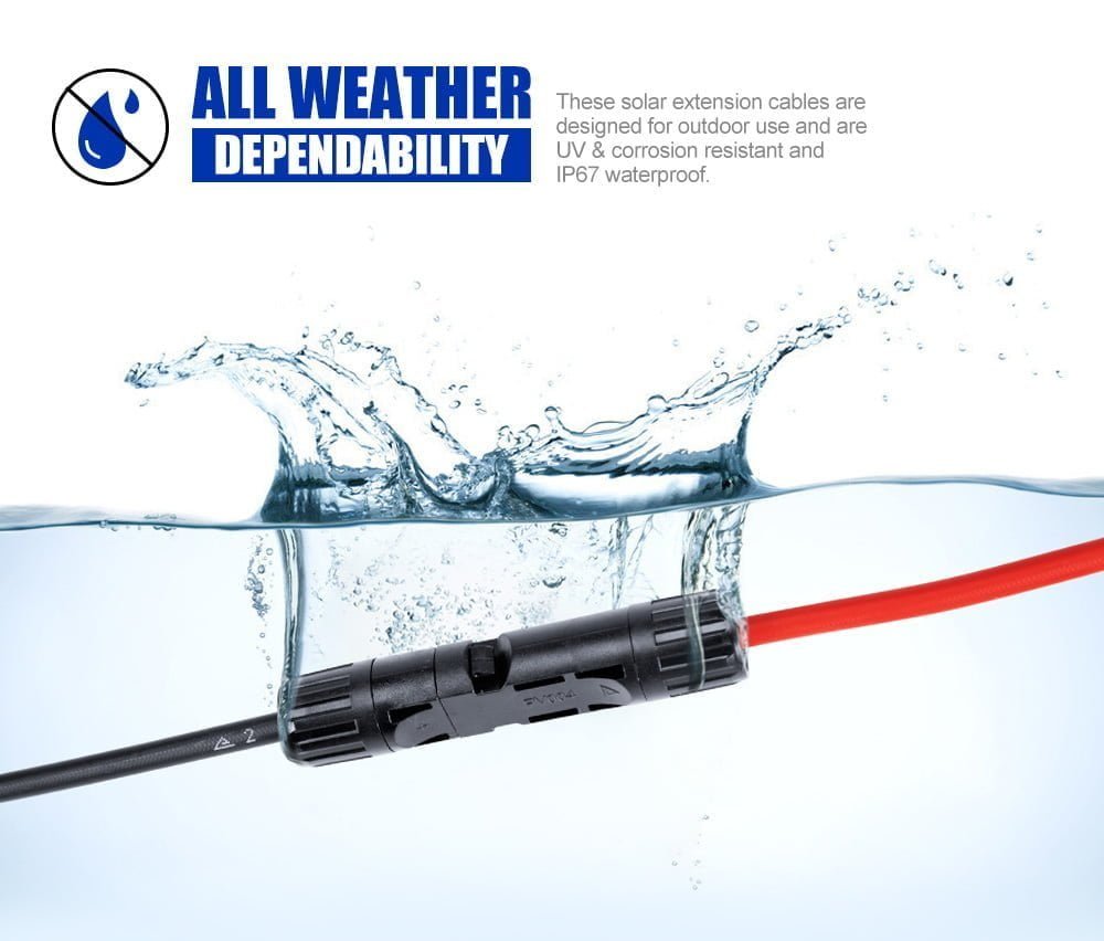 ATEM POWER 2x10M 4mm2 Extension Cable Wire Connectors