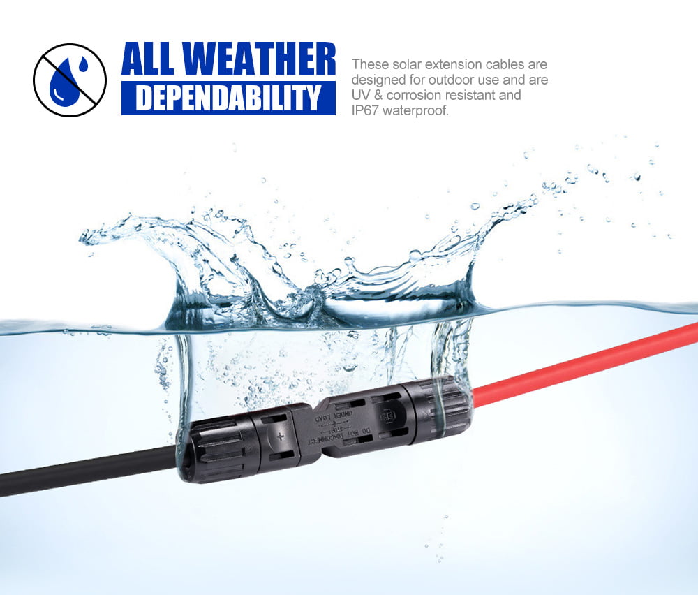 ATEM POWER 2x 5m Extension Cable Wire 6mm²