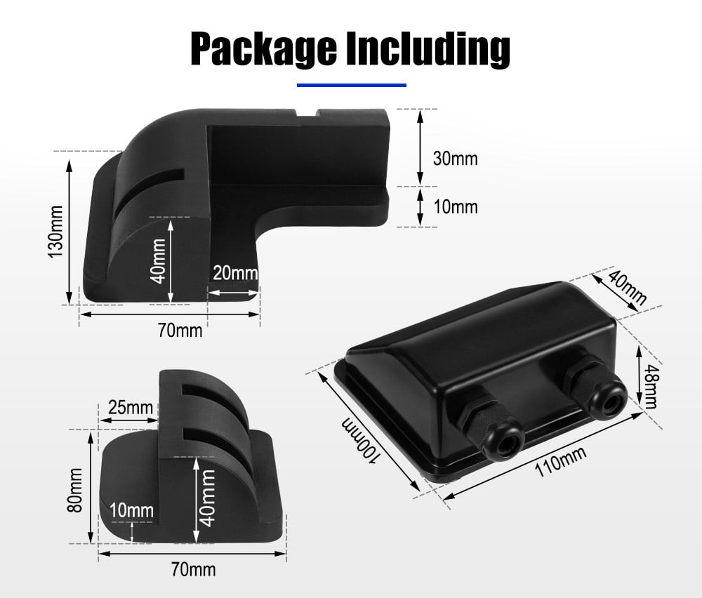 Corner Key Frame Solar Module Solar Panel Corner Mounting Brackets Roof Mount 7PCS – Kiwi Offroad