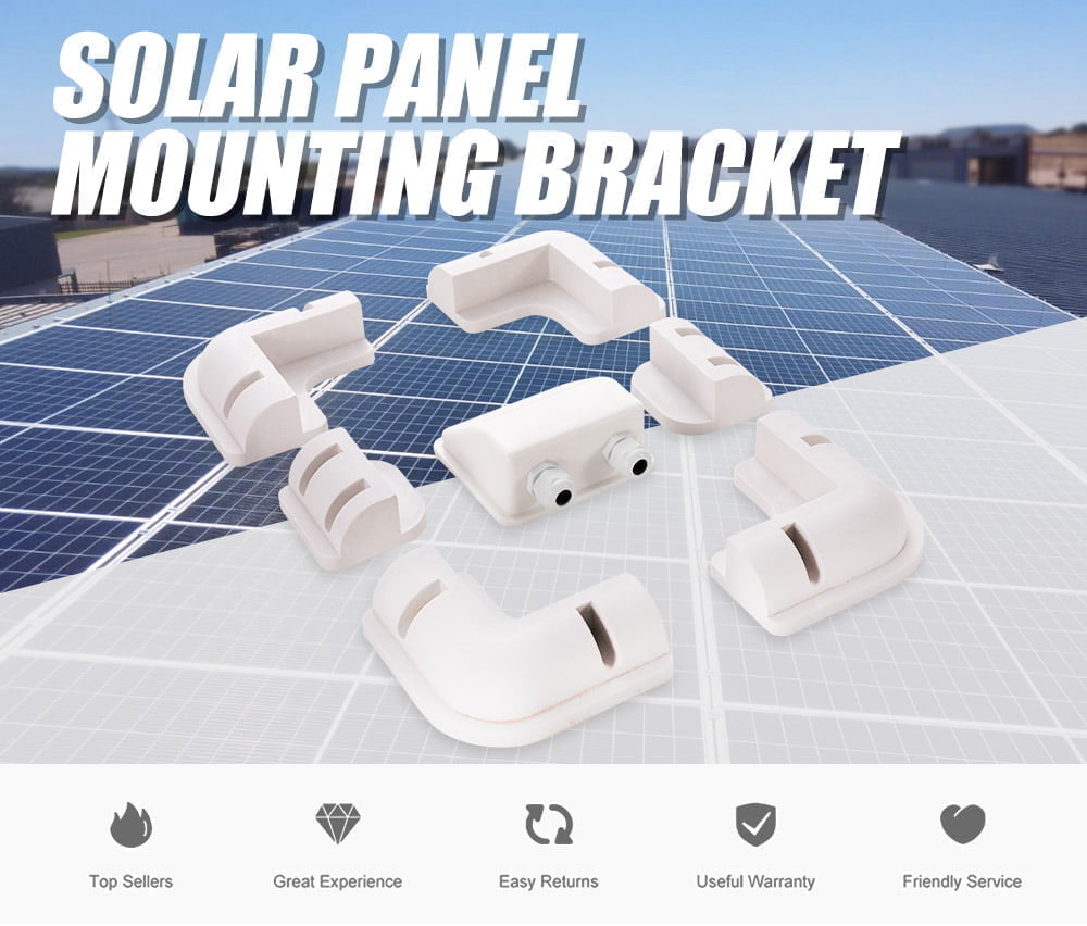 Corner Key Frame Solar Module 7pcs Solar Panel Corner Mounting Brackets Kit Caravan RV Boat Roof Mou ...