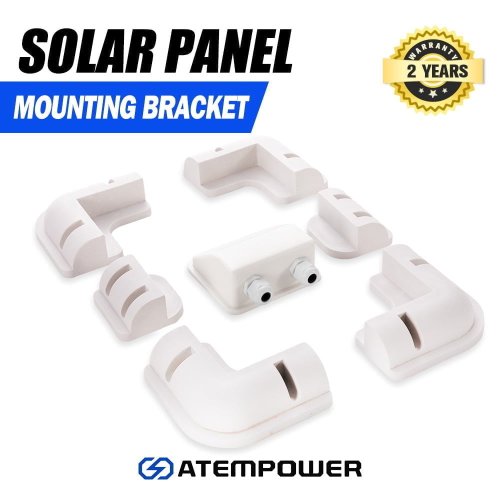 7pcs Solar Panel Corner Mounting Brackets Kit Caravan RV Boat Roof Mount